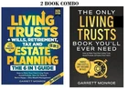 2 BOOK The Only Living Trusts,Living Trusts & Estate Planning PAPERBACK