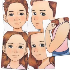 face painting practice board5 pieces reusable colorful face paint practice bo...