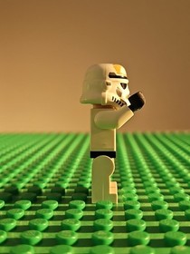 GREAT SHAPE Lego Star Wars Sandtrooper Minifigure w/ Dirt Stains sw0364 9490