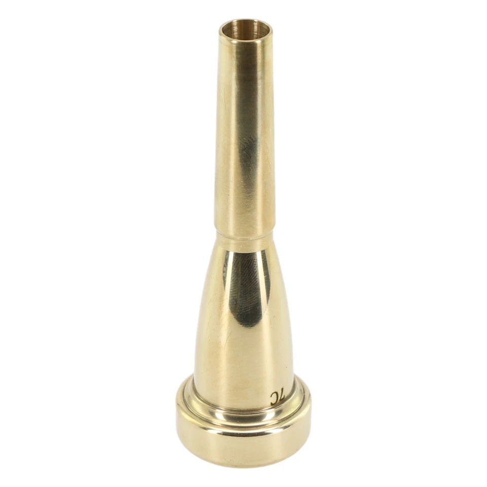 Professionale Bocchino Tromba 7C/5C/3C Color Oro / Argento Pesante Coppa Forma - Immagine 2 di 4