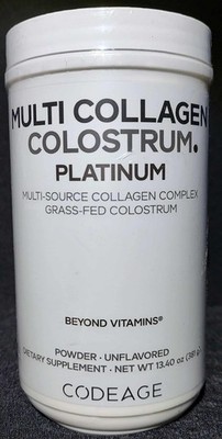 Multi Collagen Complex Colostrum Platinum Unflavored Powder Supplement codeage