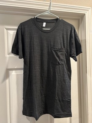 American Apparel Tri Blend Grey T-Shirt w/ Pocket (New w/o Tags Old/Deadstock)XL