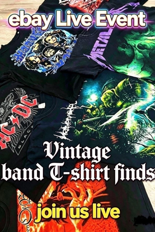 UNISEX VINTAGE BAND TSHIRTS PRELOVED BARGAINS XS - XXXXL