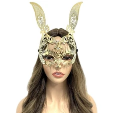 Bunny Masquerade Party Masks for Halloween Mardi Gras Wedding Ball Mask