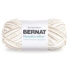 Bernat Handicrafter Cotton Yarn, Gauge 4 Medium Worsted, Queen Annes Lace
