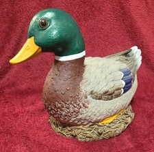 Handsom Mallard Duck Garden or Home Ornament Heavy Resin VGC