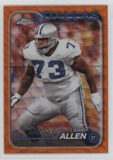 2024 Topps Chrome Orange Wave Refractor /25 Larry Allen #58 HOF 15ty