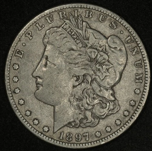 1897-O MORGAN SILVER DOLLAR VF