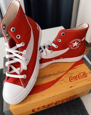 Converse Chuck Taylor All Star Coca-Cola  High Top Sneaker Rot Weiß EU 40