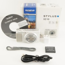 Olympus Stylus XZ-10 Digital Camera White In Box 6762