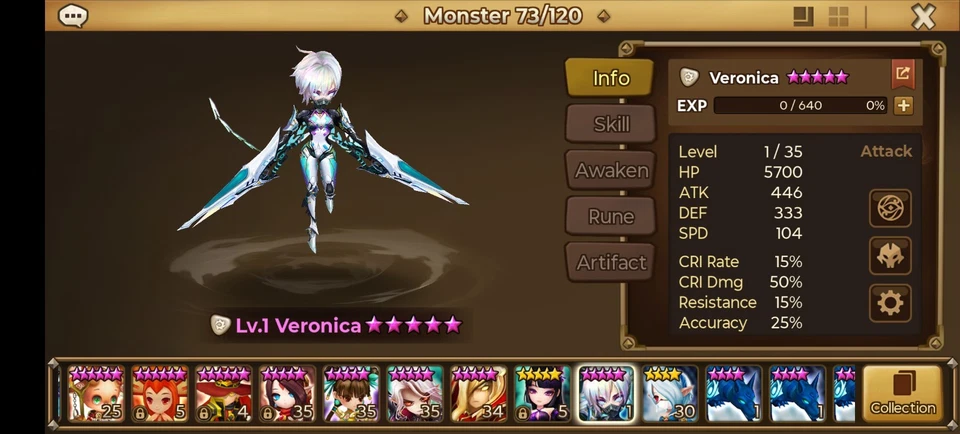 Cuenta de mitad de juego Lucifer/Leo/Verónica con muchos otros Nat 5s Summonerswar Foto 3 de 4