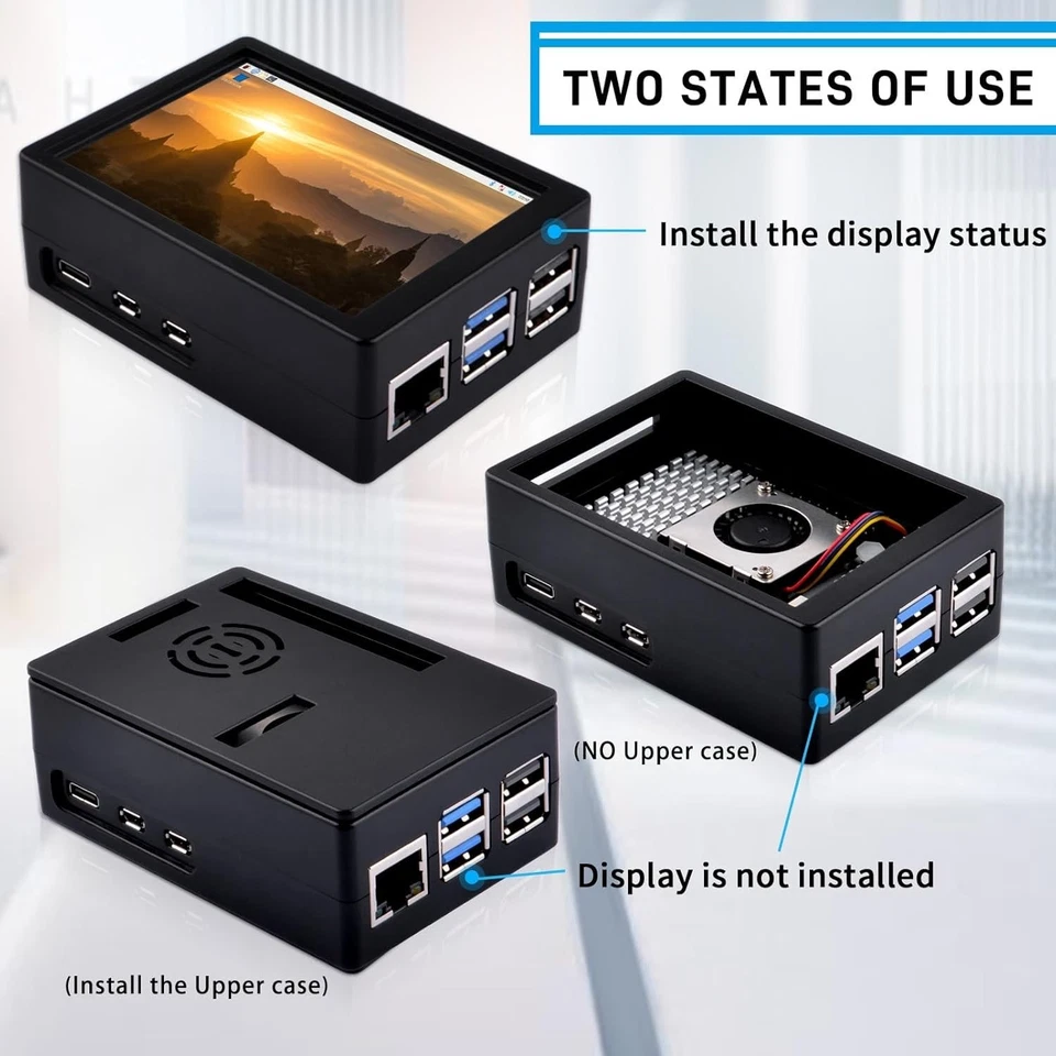 GeeekPi 3.5 inch Touchscreen Display with Raspberry Pi 5 Case, 480x320 TFT LCD 6 - Image 2 of 4