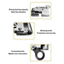 .Rock Climbing Self Locking Rope Grab Fall Protection Safety Harness Rope Grab