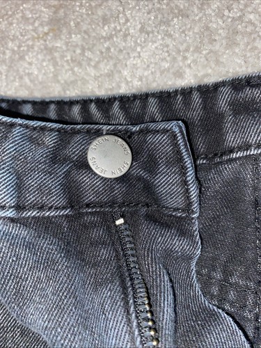 Black Jean Shorts, Kids Teen Pockets Size 10/11girls from shien zipper Button - Picture 6 of 6