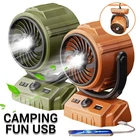 Camping Fan, 20000mAh 58Hrs Rechargeable Portable Fan with LED Lights & 4 Speeds