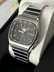 Seiko 5 6309 523A Black Square TV Dial Day Date Automatic Vintage Watch Feb 1981
