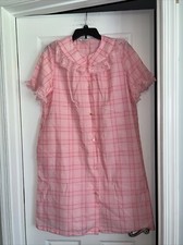 Vintage Woman s Gaymode Penneys Nightgown Robe Pink Pockets No Size