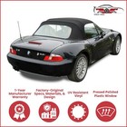 Convertible Soft Top Fits 1996 -2002 Bmw Z3 w/Dot Plastic Window, Vinyl Black (For: 2002 Bmw)