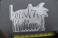 LOCAL MOTION Hawaii Surf Clear Silver Original 80's LM1 Vintage Surfing STICKER