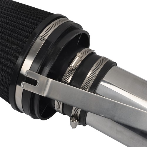 Kit de admisión de aire frío protector térmico 4" plateado para 99-07 Chevy GMC V8 4,8 L/5,3 L/6,0 L - Imagen 9 de 9