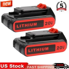 2Packs Replacement For Black And Decker 20v Battery 3.8Ah LHT2220 LLP120 LPHT120