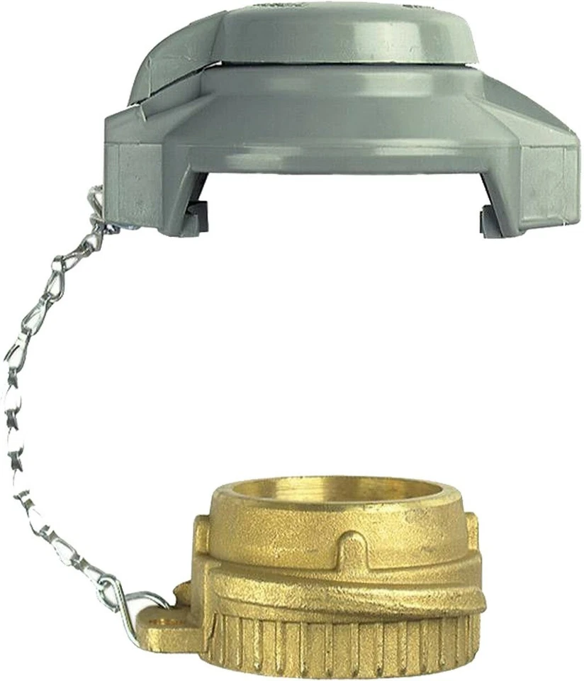 STU TANKTECHNIK Abschließbarer Bajonett Füllrohrverschluss 2" mit Kunststoff Kappe EN 14420-6