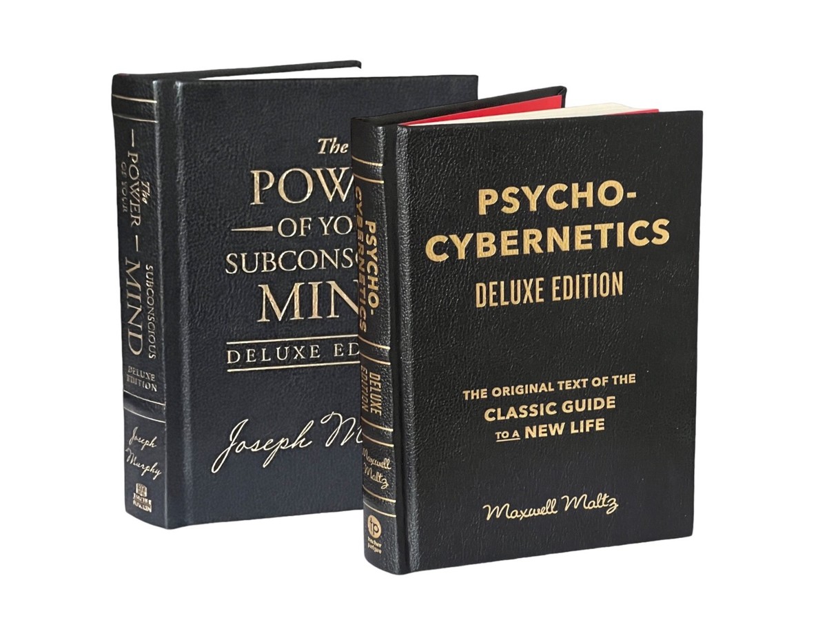 2x PSYCHO-Cybernetics & THE POWER OF YOUR SUBCONSCIOUS MIND Deluxe