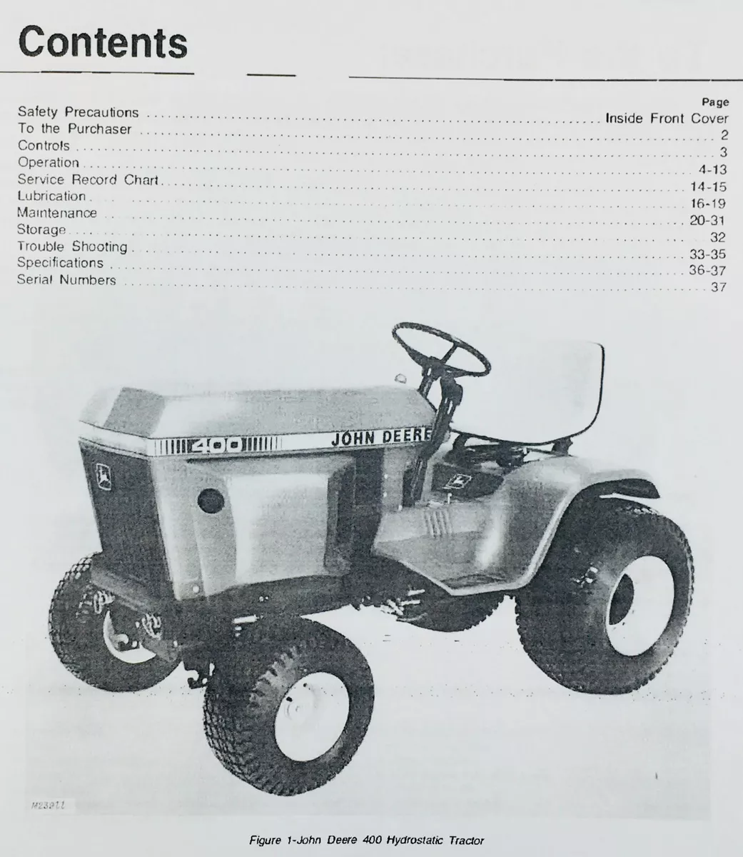 Ebay john deere 2025 400 lawn tractors