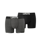 2er Pack Levis Men Vintage Stripe Boxer Größe S - XXL Jet Black NEU