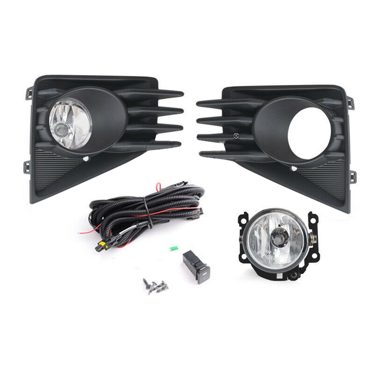 LED DRL Day Light+Halogen Fog Lamp Kit For 2021-2024 Mitsubishi