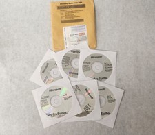 Microsoft Works Suite 2001 w/ Works Money Encarta Streets  Trips With Valid COA