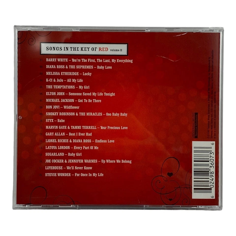 Various: Songs In The Key Of Red (2005, Universal Music) R&B, Soul, Pop 18 Songs Foto 2 de 4