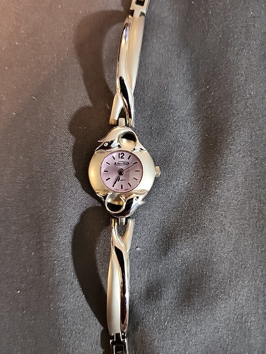 Marco Max Women's Dolphin Silver and Gold tone