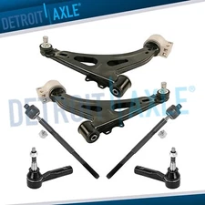 Front Lower Control Arms Inner Outer Tie Rods Kit for 2014-2019 Chevrolet Impala