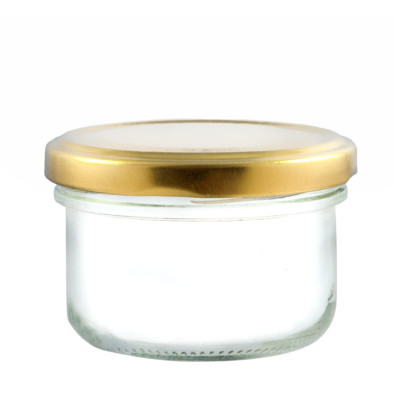 Glas Verrine Lebensmittel Gläser 120ml mit Deckel Pastete Houmous Oliven Hauskonserven