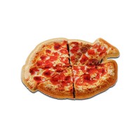 Pizza 3D - AufnäHer, BüGelbild, AufbüGler, GrößE: 3 X 4,6 Cm