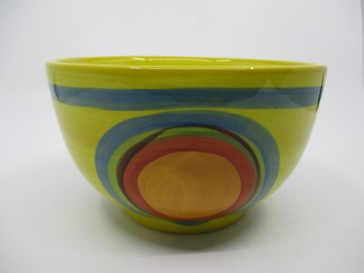 GAIL PITTMAN CREATION YELLOW RICE BOWL - 6'' x 3 5/8''   0611I