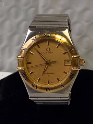 OMEGA CONSTELLATION DATE 1552/862 18K STAINLESS STEEL 33mm QUARTZ