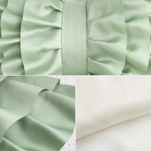 2x Bowknot Kissenbezug Satin Rüschen Überwurf Sofa Bettwäsche Dekoration DIY - Bild 4 von 18