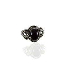 Handmade 925 Sterling Silver Natural Black Onyx Gemstone Women Ring