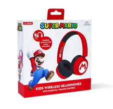 Image of OTL Technologies Kids Bluetooth Wireless Headphones - Nintendo Super Mario Red