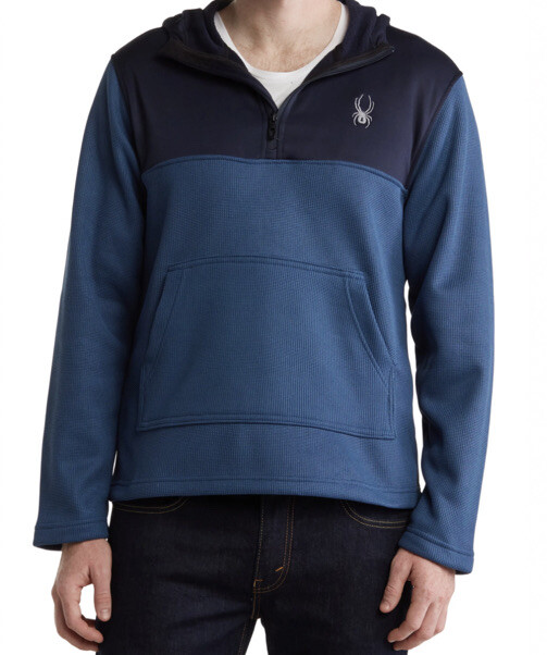 New $129 Mens SPYDER Ray Half Zip Waffle Knit Pullover New $129 Mens SPYDER Ray Half Zip Waffle Knit Pullover