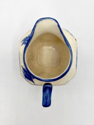 Pre-war Japanese Vintage Blue Willow Creamer Pitcher, Transferware - Picture 8 of 9