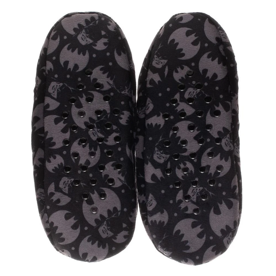 Batman Zapatilla Calcetines Acogedores Forro de Piel Sintética DC Comics Negro Gris Cálido Invierno Regalo Foto 3 de 4