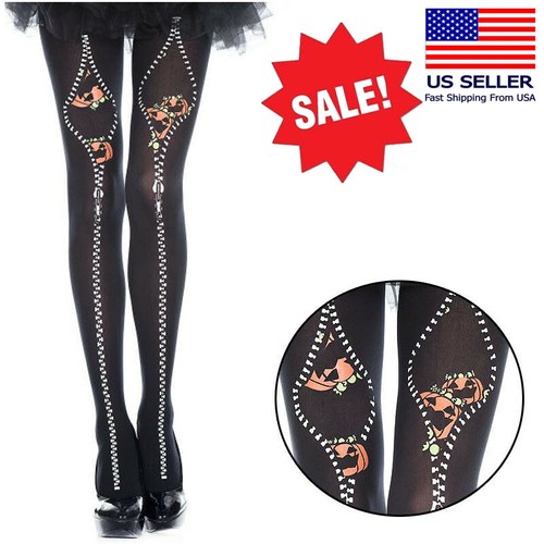 Pumpkins Nylon Opaque Halloween Costume 