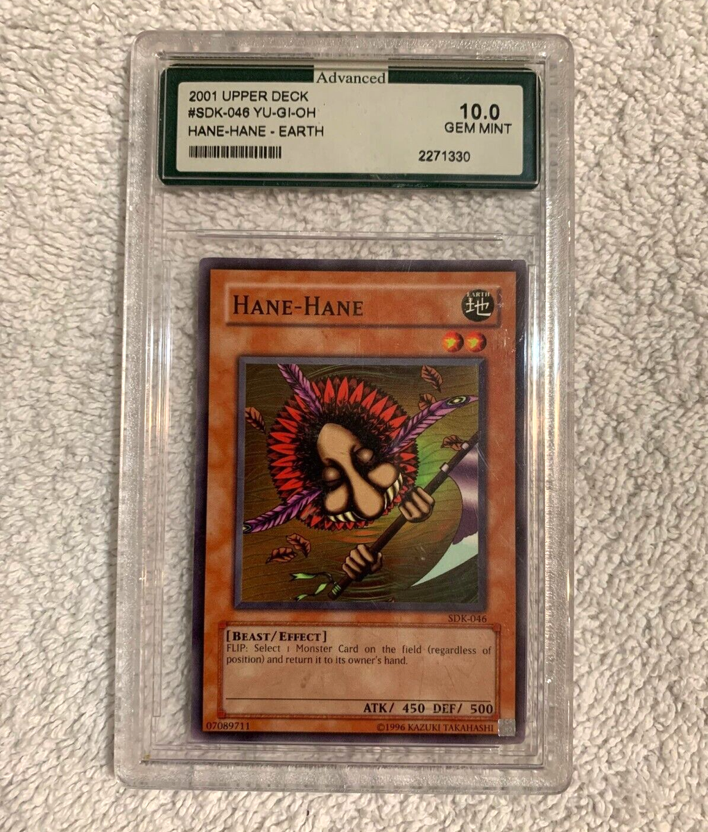 ✓ 2001 Upper Deck Yu-Gi-Oh Hane-Hane-Earth #SDK-046 graded : GEM