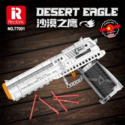 Reobrix 77001 Desert Eagle Pistole Geschenk Spielzeug Kinder Baustein 408pcs