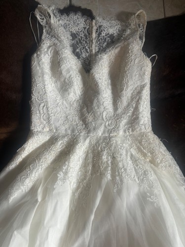 Augusta Jones D37CPZMS Wedding Dress 10 Cream Lace Sexy Romantic NWT $2,750 - Picture 19 of 19