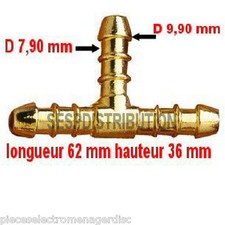 raccord gaz tétine en Té pour tuyau butane propane T10.08_0000