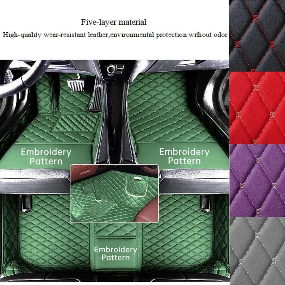 Alfombrillas para coche Audi todos los modelos de lujo revestimientos impermeables alfombras carga personalizadas Foto 3 de 4